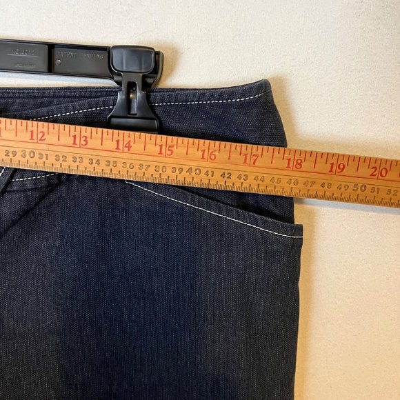 W Work To Weekend Blue Jeans Womens 16 Wide Leg Mid Rise Pocket Relaxed - Picture 4 of 11